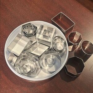 Stainless steel Geometric Cookie Cutter Set